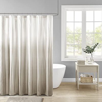 Madison Park Ara Duschvorhang, Seersucker-Design, Ombré-Druck, modernes Badezimmer-Dekor, maschinenwaschbar, Stoff-Sichtschutz, 72 x 72 cm, Taupe Bietet Privatsphäre, maschinenwaschbar, Ombre-Muster, Öko-Tex-zertifiziert Madison Park Ara Duschvorhang, Seersucker-Design, Ombré-Druck, modernes Badezimmer-Dekor, maschinenwaschbar, Stoff-Sichtschutz, 72 x 72 cm, Taupe Bietet Privatsphäre, maschinenwaschbar, Ombre-Muster, Öko-Tex-zertifiziert