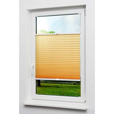 LYSEL Qualitätsplissee Crush Tageslicht apricot Plissee in der Größe (BxH) 110cm * 130cm LYSEL Qualitätsplissee Crush Tageslicht apricot Plissee in der Größe (BxH) 110cm * 130cm