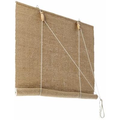 Loberon Rollo Paine, braun Höhe Individuell Einstellbar, mit Stufenlosem Seitenzug, Abdunkelnd, Einfache Montage, Sichtschutz, Fenstergardine, Jute Loberon Rollo Paine, braun Höhe Individuell Einstellbar, mit Stufenlosem Seitenzug, Abdunkelnd, Einfache Montage, Sichtschutz, Fenstergardine, Jute