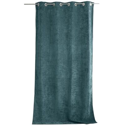 Enjoy Home ED Thermo-Verdunkelungsvorhang mit Ösen, Entenblau, 140 x 260 cm, 100% Polyester, Samt, Fleece-Futter, Kollektion Velvet Enjoy Home ED Thermo-Verdunkelungsvorhang mit Ösen, Entenblau, 140 x 260 cm, 100% Polyester, Samt, Fleece-Futter, Kollektion Velvet