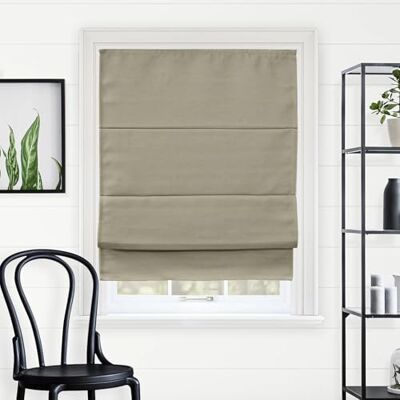 Chicology Treatments, for Home, Window Shade Fenster, Lampenschirme, römische Farbtöne, Polyester, Del Mar Sandcastle (Blackout), 36" W X 64" H Chicology Treatments, for Home, Window Shade Fenster, Lampenschirme, römische Farbtöne, Polyester, Del Mar Sandcastle (Blackout), 36" W X 64" H