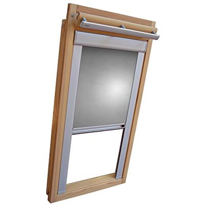 Shadow Dachfenster Verdunkelungsrollo Komfort Rollo Thermo für Typ Fakro FT/FTP/PK/FK/FE/FL/PTP Größe 03-66/98 (Glasmaß 50,0 x 81,3 cm) in der Farbe Silber/grau Shadow Dachfenster Verdunkelungsrollo Komfort Rollo Thermo für Typ Fakro FT/FTP/PK/FK/FE/FL/PTP Größe 03-66/98 (Glasmaß 50,0 x 81,3 cm) in der Farbe Silber/grau