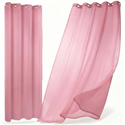 BEAUTEX Gardine Dolly, 2er-Set Ösenschals, 140x240, Altrosa LICHTDURCHLÄSSIG & DEKORATIV – Luftiger Fensterschmuck für Wohn- und Schlafräume, mit sanftem Sichtschutz bei Tageslicht. BEAUTEX Gardine Dolly, 2er-Set Ösenschals, 140x240, Altrosa LICHTDURCHLÄSSIG & DEKORATIV – Luftiger Fensterschmuck für Wohn- und Schlafräume, mit sanftem Sichtschutz bei Tageslicht.