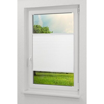LYSEL Qualitätsplissee Crush Tageslicht weiß Plissee in der Größe (Bx H) 75cm * 220cm LYSEL Qualitätsplissee Crush Tageslicht weiß Plissee in der Größe (Bx H) 75cm * 220cm