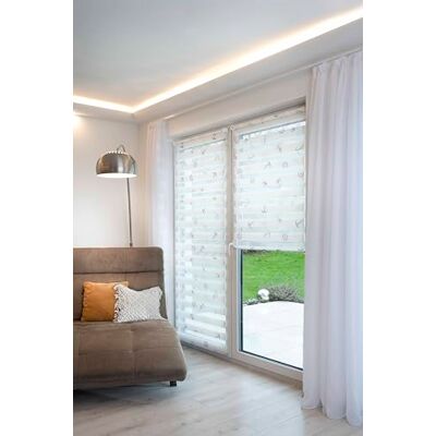 Khome K-Home® Klemmfix Doppelrollo Madrid ohne Bohren Motiv Anker B80 x H200 cm Khome K-Home® Klemmfix Doppelrollo Madrid ohne Bohren Motiv Anker B80 x H200 cm