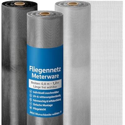 ONPIRA ® Edelstahl Fliegennetz-Fliegengitter Meterware 100 cm – Silber oder Schwarz – Rostfrei & Reißfest – Katzensicherer Insektenschutz für Fenster & Türen – Zuschneidbar & Witterungsbeständig ONPIRA ® Edelstahl Fliegennetz-Fliegengitter Meterware 100 cm – Silber oder Schwarz – Rostfrei & Reißfest – Katzensicherer Insektenschutz für Fenster & Türen – Zuschneidbar & Witterungsbeständig