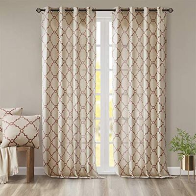 Madison Park Saratoga Laubsägedruck Ösenvorhang für Fenster Wohnzimmer Schlafzimmer Fensterplatte 50x108 Spice Madison Park Saratoga Laubsägedruck Ösenvorhang für Fenster Wohnzimmer Schlafzimmer Fensterplatte 50x108 Spice