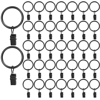 YiPHomn 50 Stück Gardinenringe Vorhangringe, Vorhang Clips für Gardinenstange, Duschvorhang Metallklammern mit Clips Haken für Fenster Tür Duschvorhang YiPHomn 50 Stück Gardinenringe Vorhangringe, Vorhang Clips für Gardinenstange, Duschvorhang Metallklammern mit Clips Haken für Fenster Tür Duschvorhang