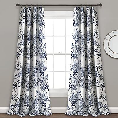 Lush Decor Gardanical Garden Room Verdunkelungsvorhang, 274,3 cm lang x 132,1 cm breit, Marineblau Lush Decor Gardanical Garden Room Verdunkelungsvorhang, 274,3 cm lang x 132,1 cm breit, Marineblau