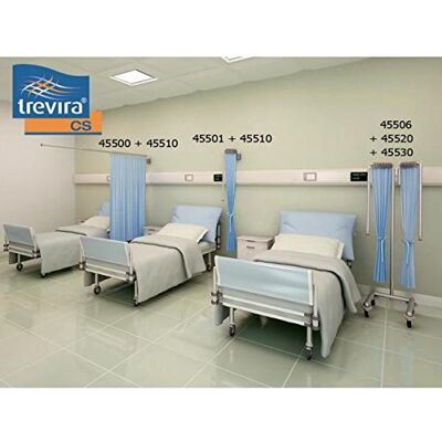 GIMA 45510 Vorhang Trevira-Arm Wand und Kabinen, 225 cm Breite x 180 cm Höhe, Blau GIMA 45510 Vorhang Trevira-Arm Wand und Kabinen, 225 cm Breite x 180 cm Höhe, Blau