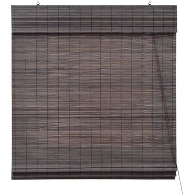 Victoria Bambus Raffrollo Sonnenschutz Sichtschutz Rollo Seitenzugrollo, für Fenster und Türen, Blickdicht, 130 x 220 cm, Dunkelbraun Victoria Bambus Raffrollo Sonnenschutz Sichtschutz Rollo Seitenzugrollo, für Fenster und Türen, Blickdicht, 130 x 220 cm, Dunkelbraun