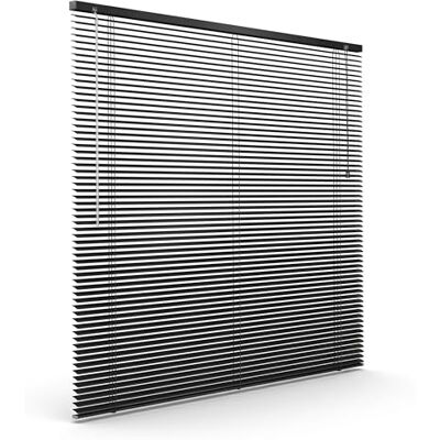 Victoria Aluminium Jalousie 25mm, 135 x 175 cm, schwarz Feuchtigkeitsbeständige Innenjalousie, Schraub-/Klemmmontage ohne Bohren inkl. Klemmclips Victoria Aluminium Jalousie 25mm, 135 x 175 cm, schwarz Feuchtigkeitsbeständige Innenjalousie, Schraub-/Klemmmontage ohne Bohren inkl. Klemmclips