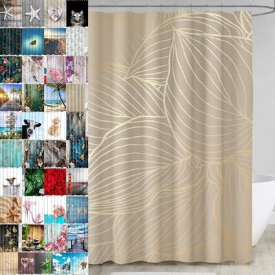 Sanilo Duschvorhang, viele schöne Duschvorhänge zur Auswahl, hochwertige Qualität, inkl. 12 Ringe, wasserdicht, Anti-Schimmel-Effekt (Hosta) Sanilo Duschvorhang, viele schöne Duschvorhänge zur Auswahl, hochwertige Qualität, inkl. 12 Ringe, wasserdicht, Anti-Schimmel-Effekt (Hosta)