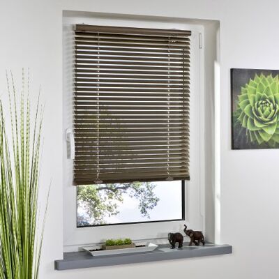 Liedeco Jalousie Klemmfix ohne Bohren mit Klemmträger, Alu Jalousie Bronce B 100 cm x. Liedeco Jalousie Klemmfix ohne Bohren mit Klemmträger, Alu Jalousie Bronce B 100 cm x.