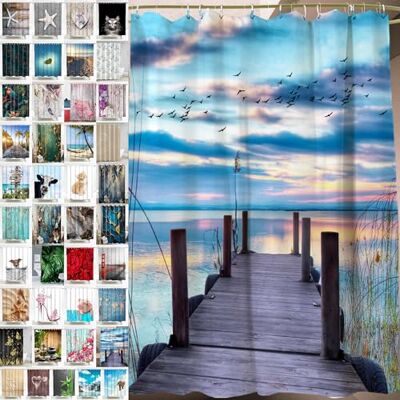 Sanilo Duschvorhang, viele schöne Duschvorhänge zur Auswahl, hochwertige Qualität, inkl. 12 Ringe, wasserdicht, Anti-Schimmel-Effekt (Sunset) Sanilo Duschvorhang, viele schöne Duschvorhänge zur Auswahl, hochwertige Qualität, inkl. 12 Ringe, wasserdicht, Anti-Schimmel-Effekt (Sunset)