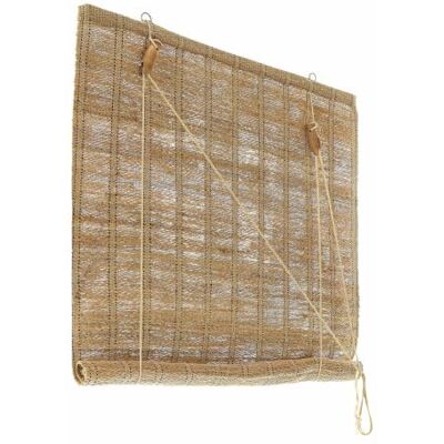 Loberon Rollo Évronne, Harmonisches Streifenmuster, Einfacher Zugmechanismus, Handgefertigt, Sichtschutz, Sonnenschutz, Jute, Zedrachbaum, Stahldraht, braun Loberon Rollo Évronne, Harmonisches Streifenmuster, Einfacher Zugmechanismus, Handgefertigt, Sichtschutz, Sonnenschutz, Jute, Zedrachbaum, Stahldraht, braun