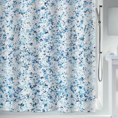Spirella Schimmel Duschvorhang-Anti-Bakteriell, waschbar, wasserdicht, Polyester, 180x200cm Blau, Vision Bleu, 180 x 200 cm Spirella Schimmel Duschvorhang-Anti-Bakteriell, waschbar, wasserdicht, Polyester, 180x200cm Blau, Vision Bleu, 180 x 200 cm