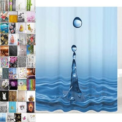 Sanilo Duschvorhang, viele schöne Duschvorhänge zur Auswahl, hochwertige Qualität, inkl. 12 Ringe, wasserdicht, Anti-Schimmel-Effekt (Tropfen, 180 x 200 cm) Sanilo Duschvorhang, viele schöne Duschvorhänge zur Auswahl, hochwertige Qualität, inkl. 12 Ringe, wasserdicht, Anti-Schimmel-Effekt (Tropfen, 180 x 200 cm)