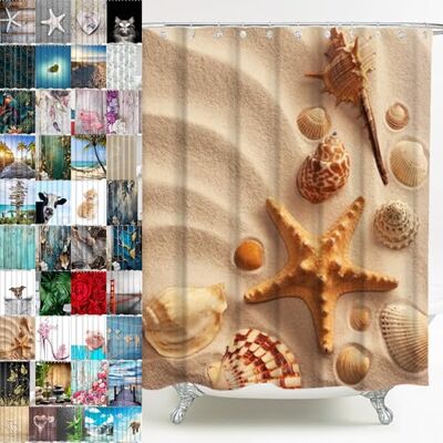 Sanilo Duschvorhang, viele schöne Duschvorhänge zur Auswahl, hochwertige Qualität, inkl. 12 Ringe, wasserdicht, Anti-Schimmel-Effekt (Sanibel) Sanilo Duschvorhang, viele schöne Duschvorhänge zur Auswahl, hochwertige Qualität, inkl. 12 Ringe, wasserdicht, Anti-Schimmel-Effekt (Sanibel)