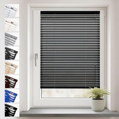 Sonello Aluminium Jalousien Fenster Ohne Bohren 30x100cm Schwarz Klemmfix Blickdicht, Sichtschutz, Sonnenschutz für Fenster/Türen, Schalosien, Montage mit und ohne Bohren, Jalousien mit Klemmklips Sonello Aluminium Jalousien Fenster Ohne Bohren 30x100cm Schwarz Klemmfix Blickdicht, Sichtschutz, Sonnenschutz für Fenster/Türen, Schalosien, Montage mit und ohne Bohren, Jalousien mit Klemmklips