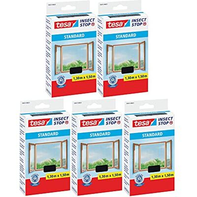 tesa Insect Stop Standard Fliegengitter für Fenster Insektenschutz zuschneidbar Mückenschutz ohne Bohren Fliegen Netz anthrazit tesa Insect Stop Standard Fliegengitter für Fenster Insektenschutz zuschneidbar Mückenschutz ohne Bohren Fliegen Netz anthrazit