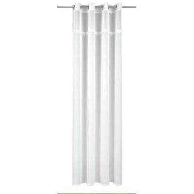 Gardinia Sehlbach Fertiggardine mit Ösen, Etamine mit Klebe-Strasssteinen, Weiß, 135 x 245 cm Gardinen, Elegante Ausstrahlung, Glamouröser Touch, Luftige Leichtigkeit, Mühelose Anbringung Gardinia Sehlbach Fertiggardine mit Ösen, Etamine mit Klebe-Strasssteinen, Weiß, 135 x 245 cm Gardinen, Elegante Ausstrahlung, Glamouröser Touch, Luftige Leichtigkeit, Mühelose Anbringung