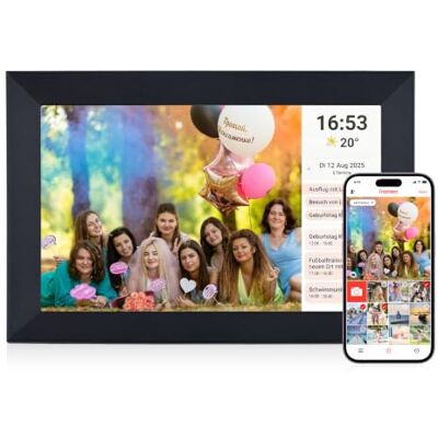Rollei Smart Frame WiFi 103 Elektronischer Digitaler Bilderrahmen Frameo Rollei Smart Frame WiFi 103 Elektronischer Digitaler Bilderrahmen Frameo