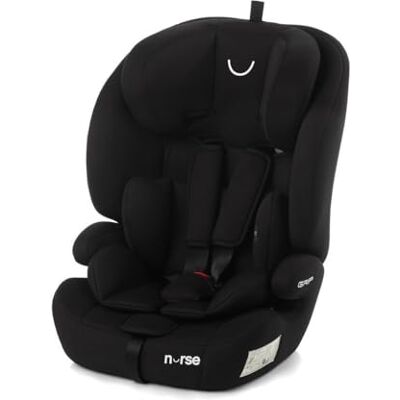 Nurse Jané Grip Kindersitz i-Size 76–150 cm, 2–12 Jahre, ohne Isofix, Gurtbefestigung, 9-fach Verstellbar, Gruppe 1 2 3, Schwarz Nurse Jané Grip Kindersitz i-Size 76–150 cm, 2–12 Jahre, ohne Isofix, Gurtbefestigung, 9-fach Verstellbar, Gruppe 1 2 3, Schwarz