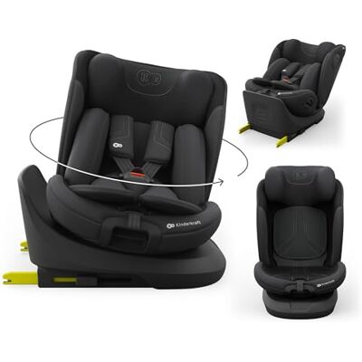 Kinderkraft I-GROW 2 PRO Kindersitz 0-36 kg, I-SIZE 40-150 cm, 360 grad drehbar, Kinderautositz mit Isofix station, FWF und RWF, Verstellbare Kopfstütze/Rückenlehne mit Liegeposition, Schwarz Kinderkraft I-GROW 2 PRO Kindersitz 0-36 kg, I-SIZE 40-150 cm, 360 grad drehbar, Kinderautositz mit Isofix station, FWF und RWF, Verstellbare Kopfstütze/Rückenlehne mit Liegeposition, Schwarz