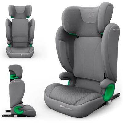 Kinderkraft JUNIOR FIX 2 PRO Kindersitz 100–150 cm, Verstellbare Kopfstütze, H-GUARD, SPS, ISOFIX und Gurtmontage, Atmungsaktiver AIR FLOW Bezug, Einfaches Anschnallen, Grau Kinderkraft JUNIOR FIX 2 PRO Kindersitz 100–150 cm, Verstellbare Kopfstütze, H-GUARD, SPS, ISOFIX und Gurtmontage, Atmungsaktiver AIR FLOW Bezug, Einfaches Anschnallen, Grau