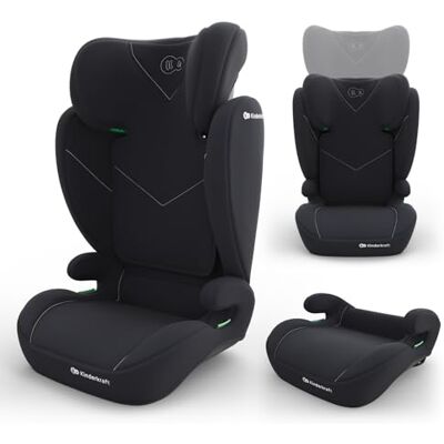 Kinderkraft I-SPARK 2 PRO Kindersitz 100-150 cm i-Size R129, 2-in-1, Sitzerhöhung, 10-fach verstellbare Kopfstütze, H-GUARD und SPS, 3-Punkt-Gurt-Montage, ohne ISOFIX, Schwarz Kinderkraft I-SPARK 2 PRO Kindersitz 100-150 cm i-Size R129, 2-in-1, Sitzerhöhung, 10-fach verstellbare Kopfstütze, H-GUARD und SPS, 3-Punkt-Gurt-Montage, ohne ISOFIX, Schwarz