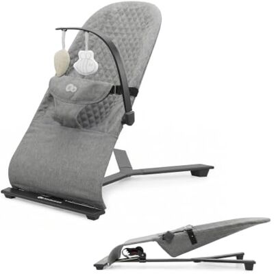 Kinderkraft MIMI, Babywippe ohne Batterien, 3 Stufen, Dunkelgrau Kinderkraft MIMI, Babywippe ohne Batterien, 3 Stufen, Dunkelgrau