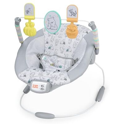 Bright Starts , Disney Winnie the Pooh Classic Pals Vibrierende Babywippe Babyschaukel mit Melodien & Spielzeug, Unisex, 0-6 Monate Bright Starts , Disney Winnie the Pooh Classic Pals Vibrierende Babywippe Babyschaukel mit Melodien & Spielzeug, Unisex, 0-6 Monate