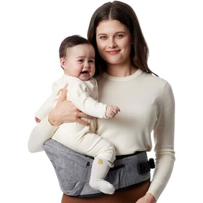 Momcozy Hüftsitz Babytrage Verstellbarer Bund mit Original 3D Bauchschutz & EVA Massagebrett, Ergonomische Tragetasche mit verschiedenen Taschen für Neugeborene & Kleinkinder bis 20.4 kg (Grau, Momcozy Hüftsitz Babytrage Verstellbarer Bund mit Original 3D Bauchschutz & EVA Massagebrett, Ergonomische Tragetasche mit verschiedenen Taschen für Neugeborene & Kleinkinder bis 20.4 kg (Grau,