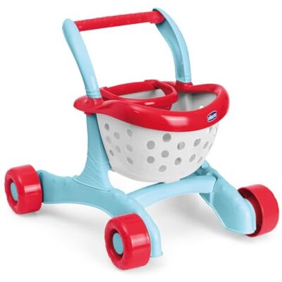 Chicco Lauflernwagen 2in1, Robust mit Rädern, Erste Schritte für Kinder, Rollenspiel Einkauf und Formen, mit Puppensitz, Kreatives Spiel, Inklusive 3 Früchte, Lauflernspielzeug, 9-24 Monate Chicco Lauflernwagen 2in1, Robust mit Rädern, Erste Schritte für Kinder, Rollenspiel Einkauf und Formen, mit Puppensitz, Kreatives Spiel, Inklusive 3 Früchte, Lauflernspielzeug, 9-24 Monate