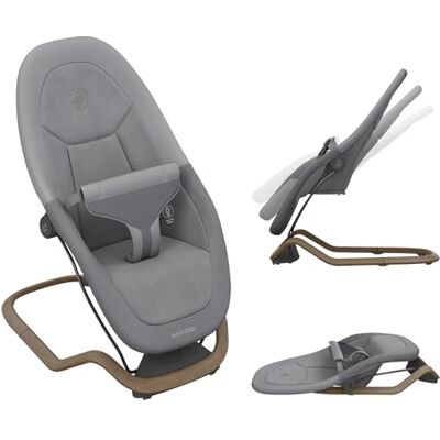 Maxi-Cosi Dove, Babywippe, 0–3 Jahre, 0–15 kg, Leichtgewicht Babywippe, Zusammenklappbar, Tragbar, Natürliches Wippen, 3 Liegepositionen, Eco Care 100% Recycelte Stoffe, Elegance Graphite Maxi-Cosi Dove, Babywippe, 0–3 Jahre, 0–15 kg, Leichtgewicht Babywippe, Zusammenklappbar, Tragbar, Natürliches Wippen, 3 Liegepositionen, Eco Care 100% Recycelte Stoffe, Elegance Graphite