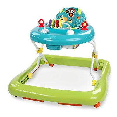 Bright Starts , Giggling Safari, Lauflernhilfe mit Spielzeuge, Perlenschiebespielzeug, 3 Höheneinstellungen, Lauflernwagen mit hoher Rückenlehne, zusammenklappbare, grün/blau, Kinder ab 6 Monaten Bright Starts , Giggling Safari, Lauflernhilfe mit Spielzeuge, Perlenschiebespielzeug, 3 Höheneinstellungen, Lauflernwagen mit hoher Rückenlehne, zusammenklappbare, grün/blau, Kinder ab 6 Monaten