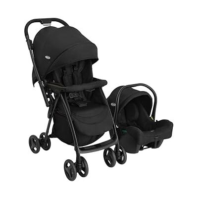 Graco Revaya Travel System – geeignet ab Geburt bis ca. 4 Jahre (0-22 kg), wendbarer Griff für Eltern/Welt, inklusive i-Size Autositz, Midnight Fashion Graco Revaya Travel System – geeignet ab Geburt bis ca. 4 Jahre (0-22 kg), wendbarer Griff für Eltern/Welt, inklusive i-Size Autositz, Midnight Fashion