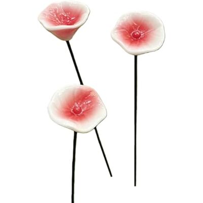 Generic 3 Stück Keramik-Vogeltränke, Gartenstecker, dekorative Schüssel, Metall Bee Butterly Futterstation for Außenbereich Garten Hof Dekoration, 3 x Bird Bath Garden Stakes Ceramic Bee Watering Generic 3 Stück Keramik-Vogeltränke, Gartenstecker, dekorative Schüssel, Metall Bee Butterly Futterstation for Außenbereich Garten Hof Dekoration, 3 x Bird Bath Garden Stakes Ceramic Bee Watering