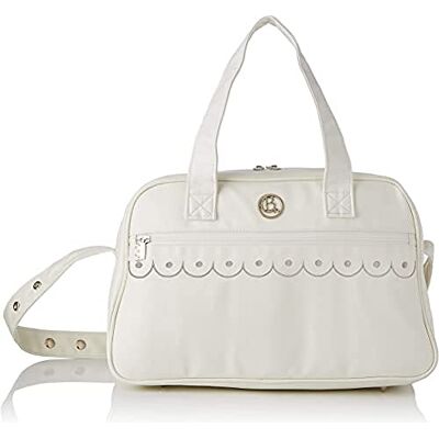 Chocolat Baby Reisetasche, Kunstleder, Weiß/Grau, Logo – Tragetaschen Chocolat Baby Reisetasche, Kunstleder, Weiß/Grau, Logo – Tragetaschen