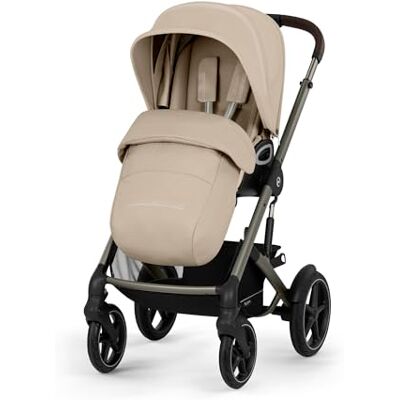 Cybex Gold TALOS S LUX Kinderwagen, Ab Geburt bis 22 kg (ca. 4 Jahre), Mit Offroad-Federung, verstellbarem Griff und ergonomischer Liegeposition, Almond Beige Cybex Gold TALOS S LUX Kinderwagen, Ab Geburt bis 22 kg (ca. 4 Jahre), Mit Offroad-Federung, verstellbarem Griff und ergonomischer Liegeposition, Almond Beige