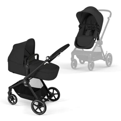Cybex Gold Kinderwagen EOS 2-in-1, ab Geburt-22kg (ca. 4 Jahre), Moon Black Cybex Gold Kinderwagen EOS 2-in-1, ab Geburt-22kg (ca. 4 Jahre), Moon Black