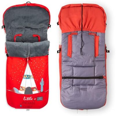 Interbaby Universal Fußsack Kinderwagen Winter Weiche, Warme, Wintersack Kinderwagen Abnehmbare fußsack, Doppelte Öffnung, Leicht zu Waschen, Antiallergene Materialien, Indisch Interbaby Universal Fußsack Kinderwagen Winter Weiche, Warme, Wintersack Kinderwagen Abnehmbare fußsack, Doppelte Öffnung, Leicht zu Waschen, Antiallergene Materialien, Indisch