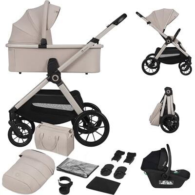 Lionelo Layla Kinderwagen 3 in 1 (0-4 Jahre, 0-22 Kg) Reisesysteme Set Lionelo Layla Kinderwagen 3 in 1 (0-4 Jahre, 0-22 Kg) Reisesysteme Set