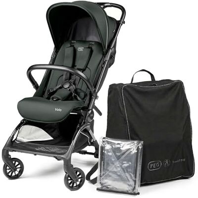 Peg Perego PEG Leichter Buggy Volo mit Regenschutz, Handgepäckgröße, Flugzeuggeeignet, Kompakt, Ab Geburt bis 22 kg, Reisetasche Inklusive, Metal Peg Perego PEG Leichter Buggy Volo mit Regenschutz, Handgepäckgröße, Flugzeuggeeignet, Kompakt, Ab Geburt bis 22 kg, Reisetasche Inklusive, Metal