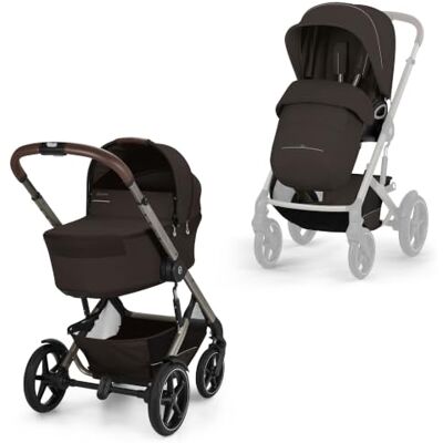 Cybex Gold Kinderwagen TALOS S LUX & Faltbare Babywanne, Chocolate Brown Cybex Gold Kinderwagen TALOS S LUX & Faltbare Babywanne, Chocolate Brown