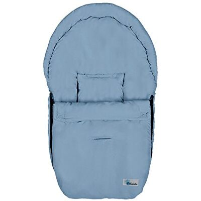 Altabebe AL2610M-04 Übergangsfußsack für Autositz Gruppe 0 mit 3 und 5-Punkt-Gurttechnik, hellblau Altabebe AL2610M-04 Übergangsfußsack für Autositz Gruppe 0 mit 3 und 5-Punkt-Gurttechnik, hellblau