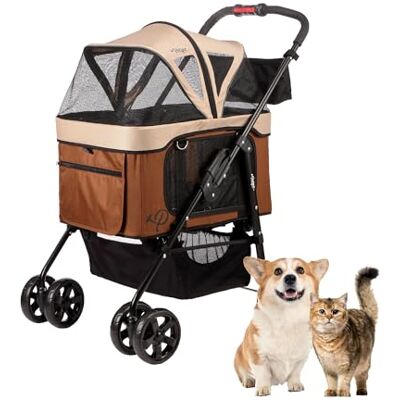 Petique 's Dynamic Haustier-Kinderwagen, Mokka Petique 's Dynamic Haustier-Kinderwagen, Mokka