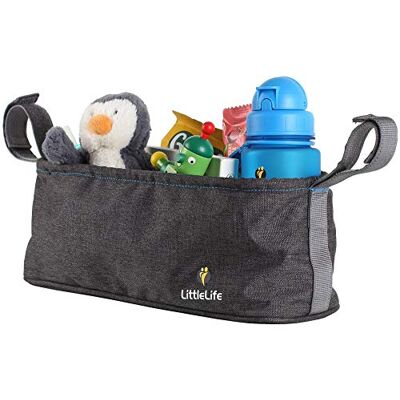 LittleLife Buggy und Kinderwagen Organizer Universal Fit mit 2 Flaschenhalter und wasserfesten Deckel BPA-frei LittleLife Buggy und Kinderwagen Organizer Universal Fit mit 2 Flaschenhalter und wasserfesten Deckel BPA-frei