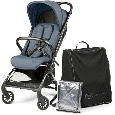 Peg Perego PEG Leichter Buggy Volo mit Regenschutz, Handgepäckgröße, Flugzeuggeeignet, Kompakt, Ab Geburt bis 22 kg, Reisetasche Inklusive, Blue Cameo Peg Perego PEG Leichter Buggy Volo mit Regenschutz, Handgepäckgröße, Flugzeuggeeignet, Kompakt, Ab Geburt bis 22 kg, Reisetasche Inklusive, Blue Cameo